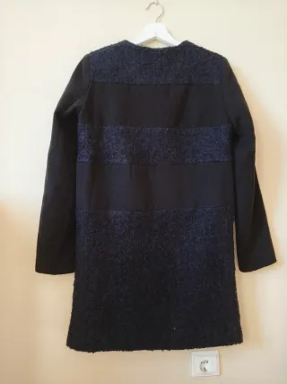 Abrigo La Morena Negro/Azul Talla M