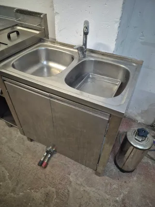 Fregadero doble acero inoxidable