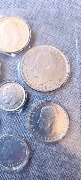 Lote 7 Monedas Pesetas Juan Carlos I 1984-1983