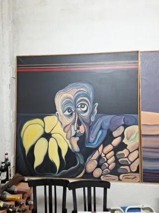 Cuadro abstracto multicolor