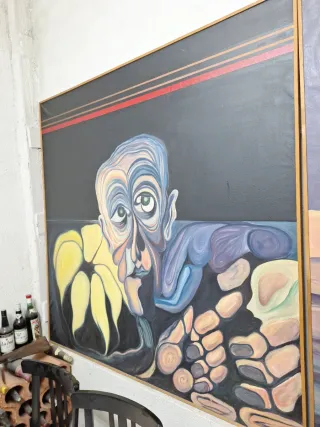 Cuadro abstracto multicolor