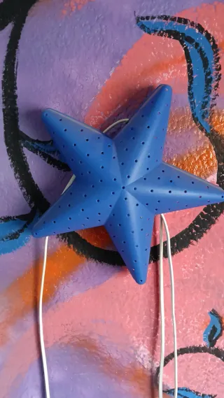 Lámpara Estrella Azul Ikea