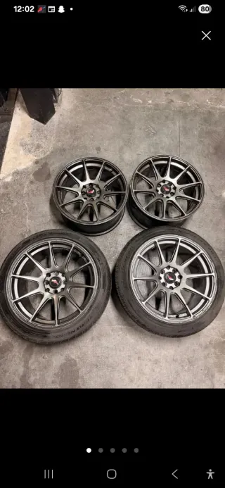 Llantas de aleación JDM sin neumáticos