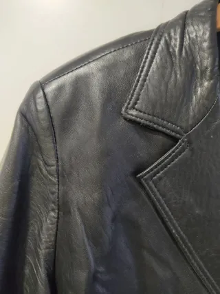 Chaqueta de piel negra Talla M