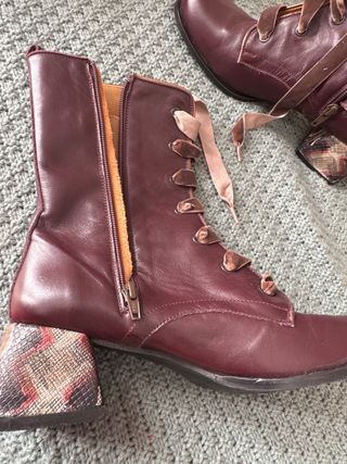 Botines Nemoníc Granate Sin Estrenar