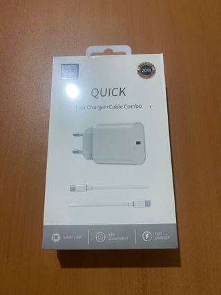 Cargador Rápido 20W con Cable