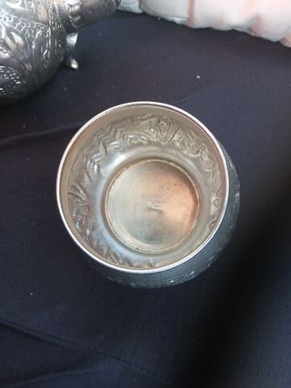 Caraffa e zuccheriera anni '60  p. argento