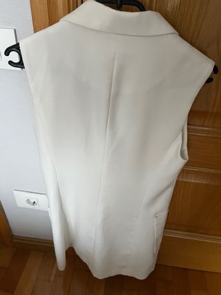 Chaleco Vestido Blanco Talla S Stradivarius