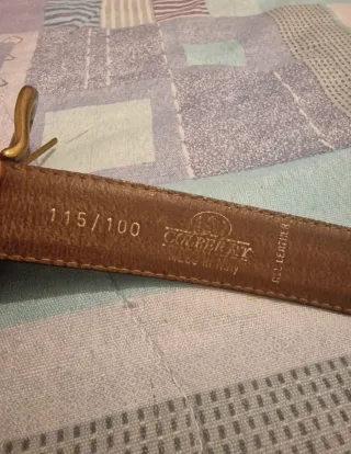 Cintura in pelle marrone