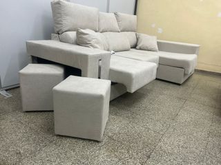 Paga en casa! Sofá Cheslong/asientos deslizantes!