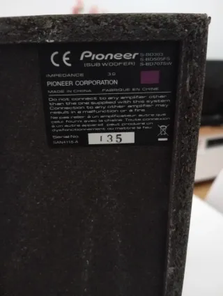 Equipo de Sonido Pioneer Negro