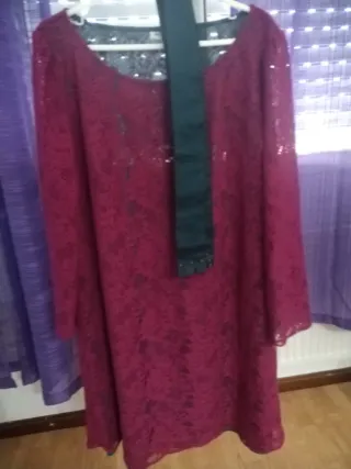 Vestido El Corte Inglés Morado Talla M