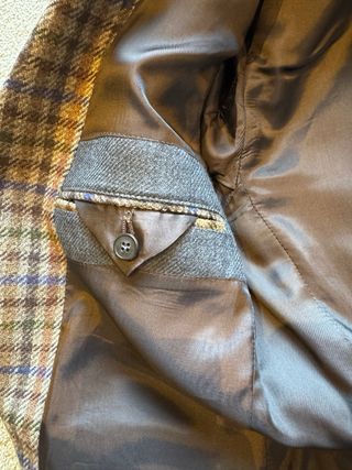 Americana de lana cuadros