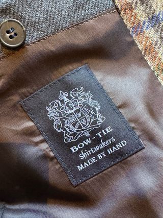 Americana de lana cuadros