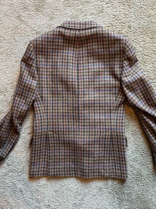 Americana de lana cuadros