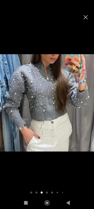 Chaqueta Zara perlas talla M