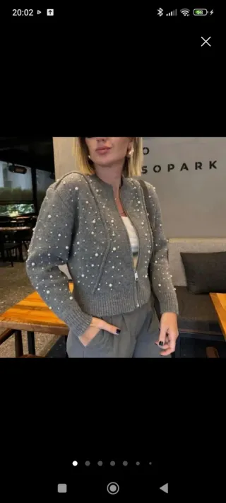 Chaqueta Zara perlas talla M