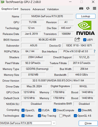 ASUS ROG G531GW i9/RTX 2070/32GB RAM/2TB SSD