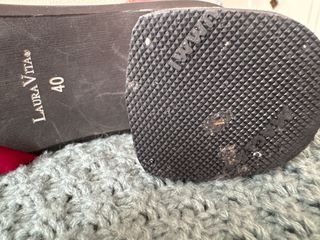 Botines Laura Cita Rojos y Blancos