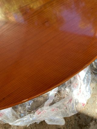 Mesa alta comedor madera y metal