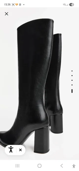 Botas Bershka Talla 39 Negras NUEVAS 1 uso