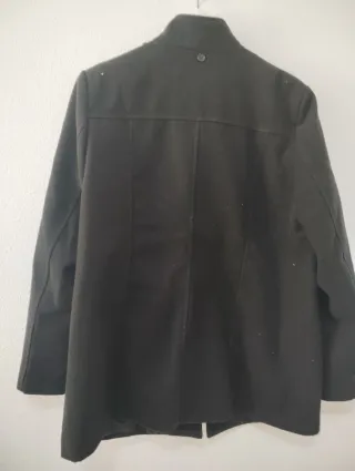 Trenca de paño negra