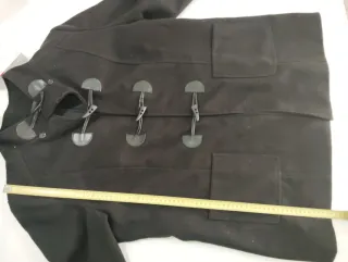 Trenca de paño negra