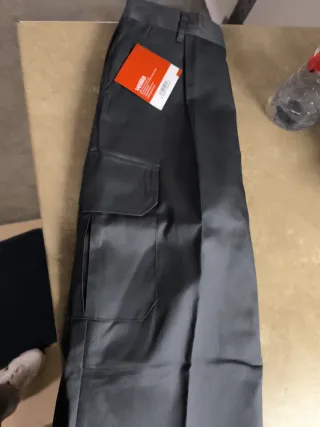 3 Pantalones de Trabajo Velilla Talla 42 Gris.