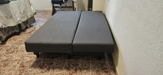 Sofá cama gris 3 plazas