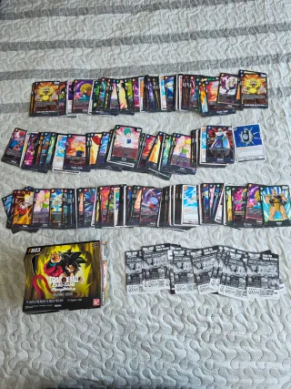 Lote Cartas Dragon Ball Card Game +200