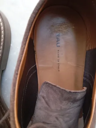 Mocassini Frau Uomo Pelle Scamosciata Marrone 42