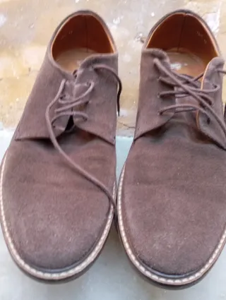 Mocassini Frau Uomo Pelle Scamosciata Marrone 42