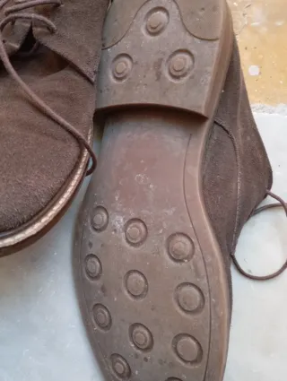 Mocassini Frau Uomo Pelle Scamosciata Marrone 42