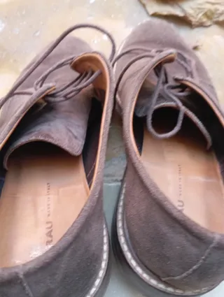 Mocassini Frau Uomo Pelle Scamosciata Marrone 42