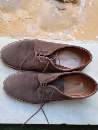 Mocassini Frau Uomo Pelle Scamosciata Marrone 42