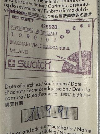 Swatch Gent Sign of Samas GX105