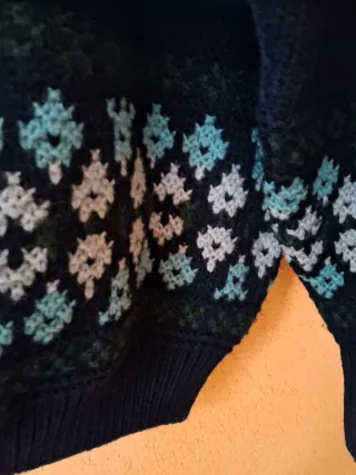 Maglione MALAGRIDA blu jacquard