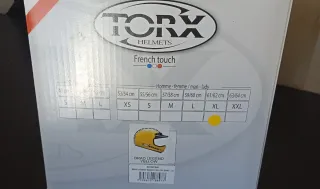 Casco Moto Cross Vintage Amarillo