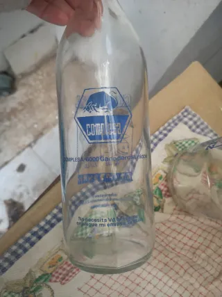 3 Bottiglie di Latte Antiche La Mucca Felice