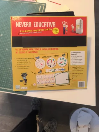 Pizarra Educativa Nevera Cifras Colores Formas