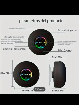 Altavoz Inalámbrico para Ducha IPX4