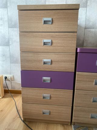 Cajonera Madera y Morado