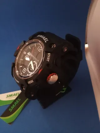 Reloj SMAEL Negro y Rojo
