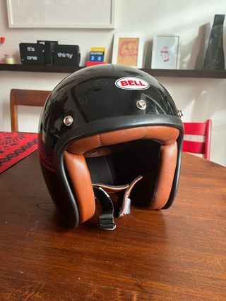 Casco Bell Custom Negro y Marrón