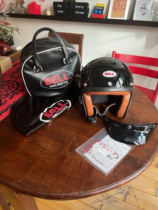 Casco Bell Custom Negro y Marrón