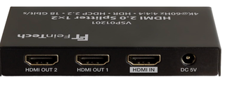 Splitter HDMI 2.0 FeinTech 1x2 4K60 HDR