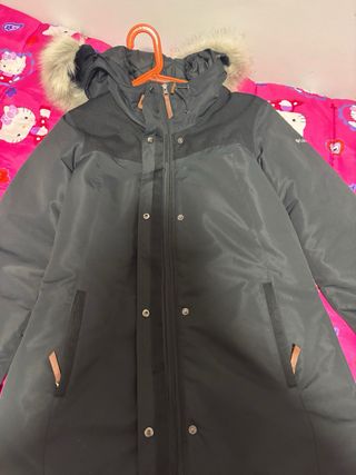 Abrigo Columbia Mujer Negro