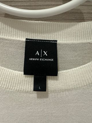 Jersey Armani Exchange Blanco Hombre