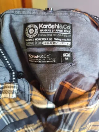 Camisa de cuadros con capucha Koroshi