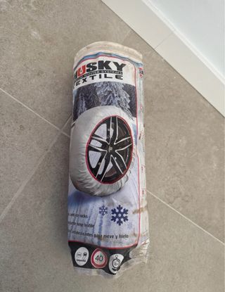 Cadenas de nieve textiles para invierno